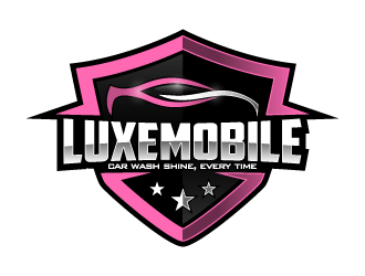 Luxe Mobile Car Wash Shine,Every Time logo design by pencilhand