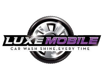 Luxe Mobile Car Wash Shine,Every Time logo design by logoguy