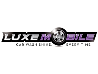 Luxe Mobile Car Wash Shine,Every Time logo design by logoguy