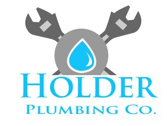 Holder Plumbing Co. logo design by ElonStark