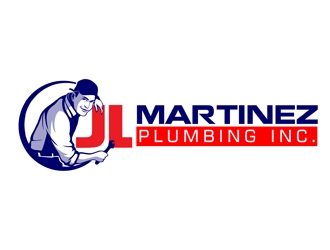 JL MARTINEZ PLUMBING INC. logo design by DreamLogoDesign