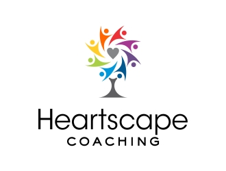 Heartscape Coaching logo design by cikiyunn