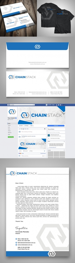 Chain Stack logo design by mattlyn