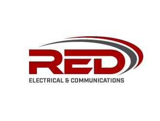 Red Electrical & Communications logo design by jaize