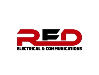 Red Electrical & Communications logo design by LogOExperT