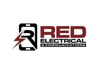 Red Electrical & Communications logo design by togos