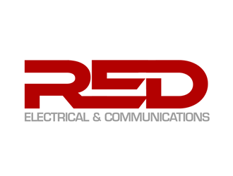 Red Electrical & Communications logo design by kunejo