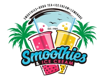 Smoothies & Ice Cream  logo design by fantastic4