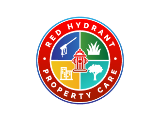 Red Hydrant Property Care logo design by shadowfax