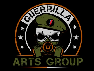 Guerrilla Arts Group or Guerrilla Arts logo design by DreamLogoDesign