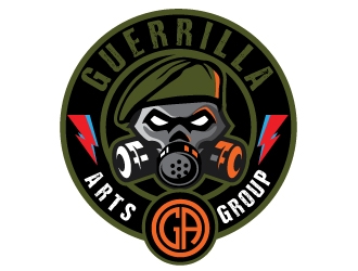 Guerrilla Arts Group or Guerrilla Arts logo design by logoguy