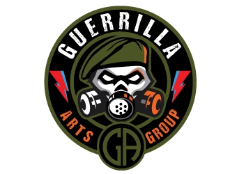 Guerrilla Arts Group or Guerrilla Arts logo design by logoguy