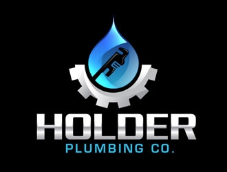 Holder Plumbing Co. logo design by LogoInvent