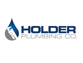 Holder Plumbing Co. logo design by kunejo