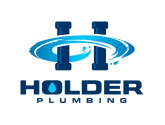 Holder Plumbing Co. logo design by Coolwanz