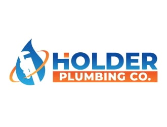 Holder Plumbing Co. logo design by jaize