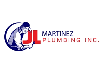 JL MARTINEZ PLUMBING INC. logo design by DreamLogoDesign