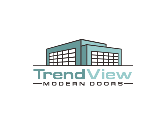 TrendView Modern Doors logo design by senandung