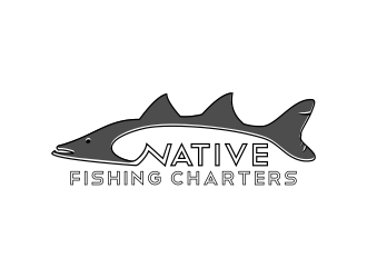   Native fishing charters  logo design by salis17