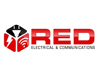 Red Electrical & Communications logo design by ElonStark
