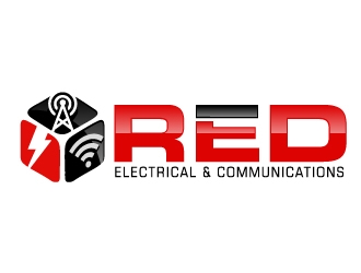 Red Electrical & Communications logo design by ElonStark