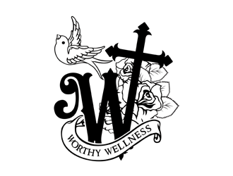 Worthy Wellness logo design by logolady