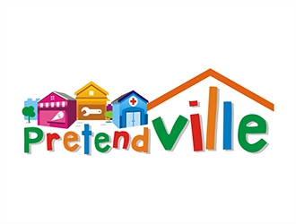 Pretendville logo design by gitzart