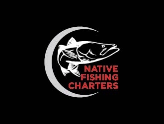   Native fishing charters  logo design by bcendet