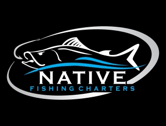   Native fishing charters  logo design by ruki