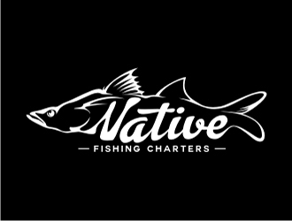   Native fishing charters  logo design by aladi