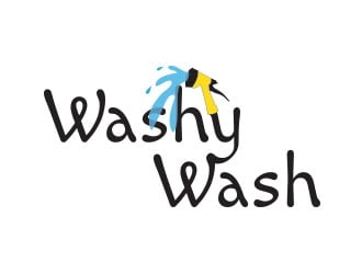 Washy wash logo design by not2shabby
