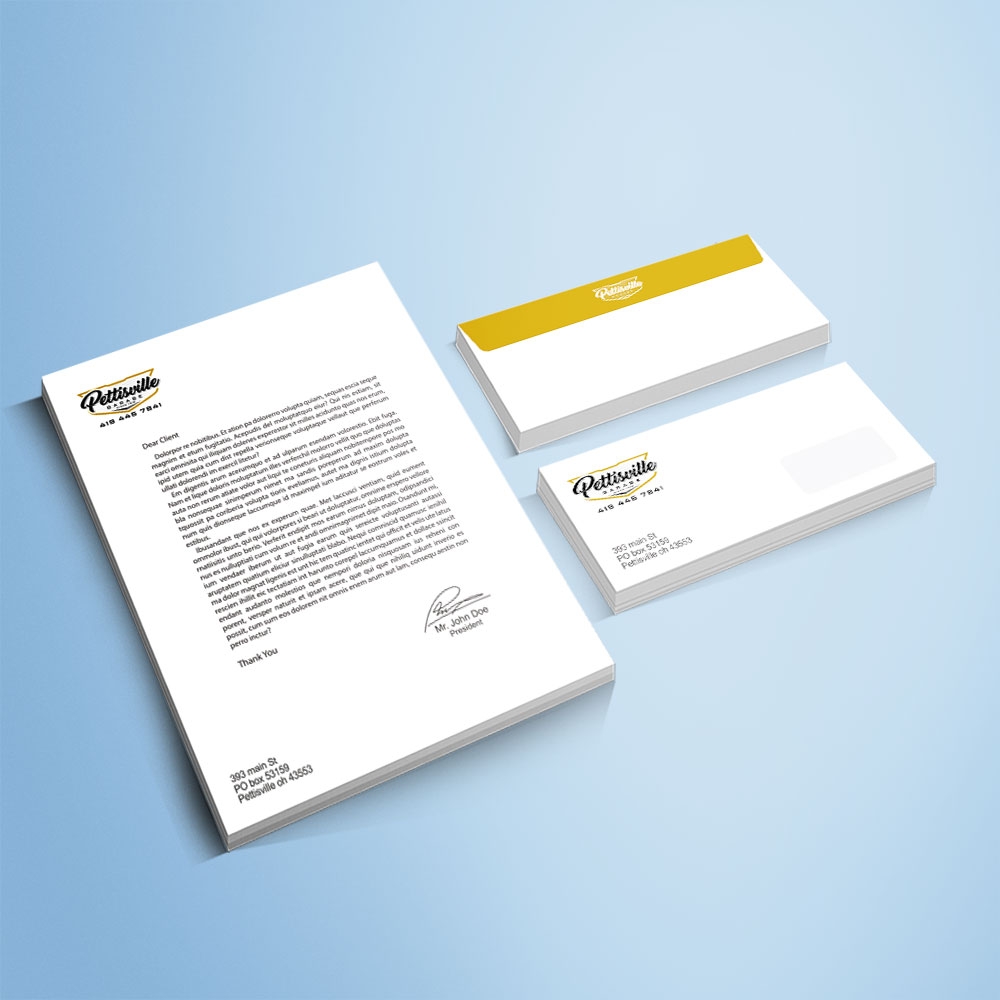 Pettisville garage logo design by Kindo