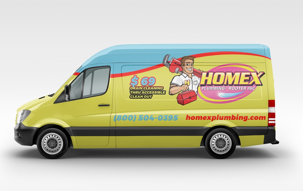 Homex pluming · rooter inc logo design by aamir