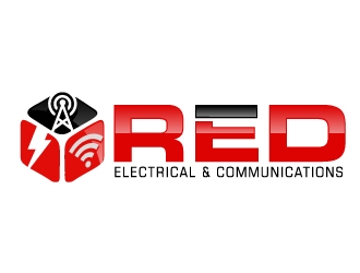 Red Electrical & Communications logo design by ElonStark
