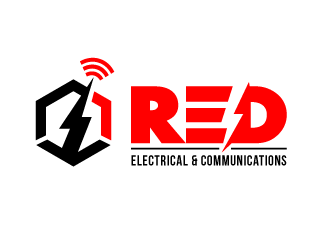 Red Electrical & Communications logo design by PRN123