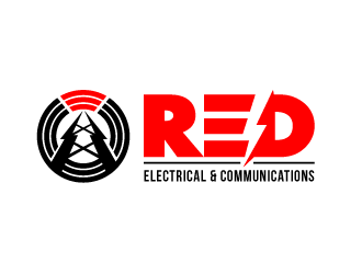 Red Electrical & Communications logo design by PRN123
