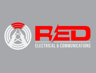 Red Electrical & Communications logo design by PRN123