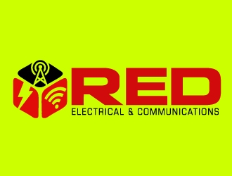 Red Electrical & Communications logo design by ElonStark