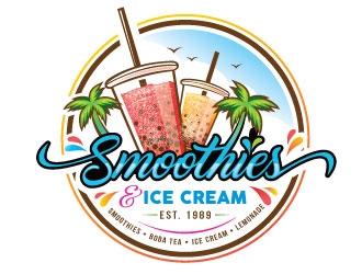 Smoothies & Ice Cream  logo design by REDCROW
