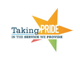 Taking Pride In The Service We Provide logo design by spiritz