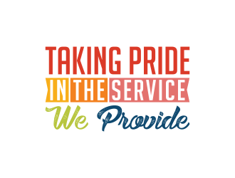 Taking Pride In The Service We Provide logo design by imagine