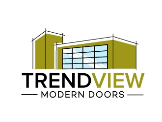 TrendView Modern Doors logo design by moomoo
