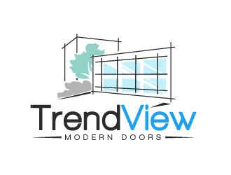 TrendView Modern Doors logo design by sanworks