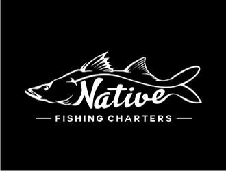   Native fishing charters  logo design by aladi