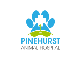 Pinehurst Animal Hospital logo design by reight