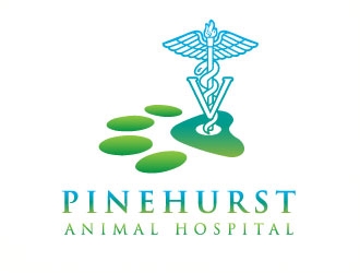Pinehurst Animal Hospital logo design by AYATA