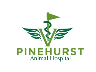 Pinehurst Animal Hospital logo design by usashi
