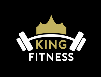 king fitness  logo design by serprimero