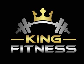 king fitness  logo design by shravya