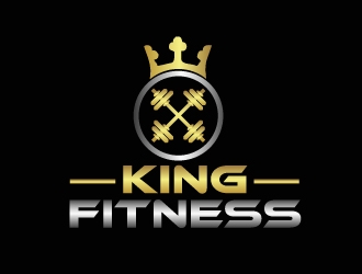 king fitness  logo design by shravya